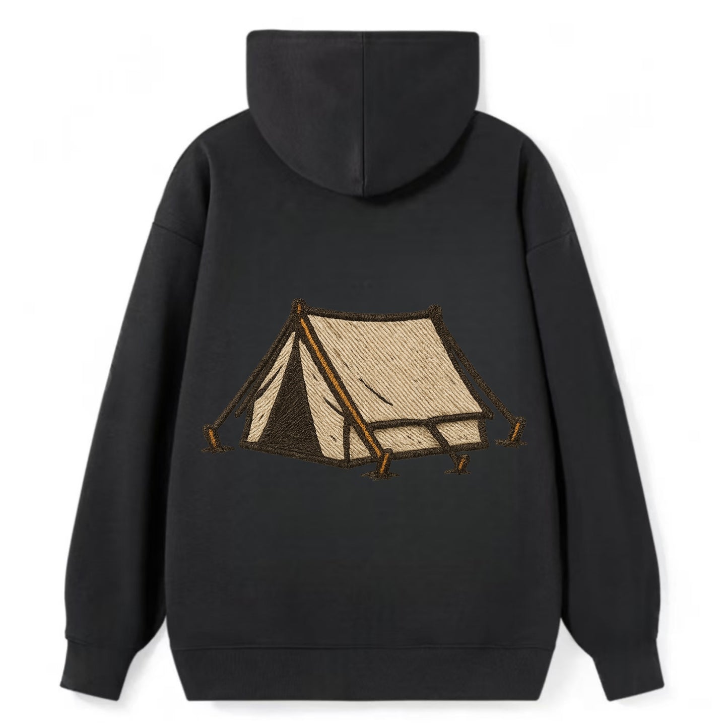 Camping Tent  - Classic Pullover Hoodie - Black