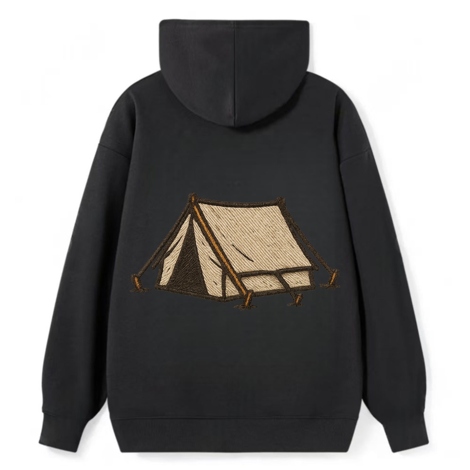 Camping Tent  - Classic Pullover Hoodie - Black