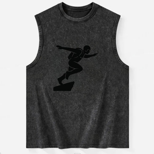 Base jumper launching off - Vintage Washed Tank