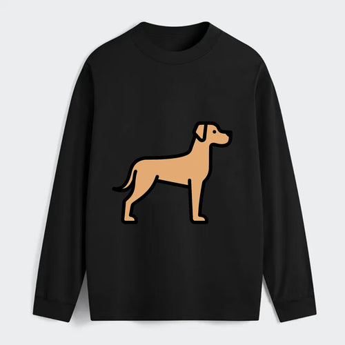 Great Dane - Fawn colored flat side profile - Classic Long Sleeve Shirt