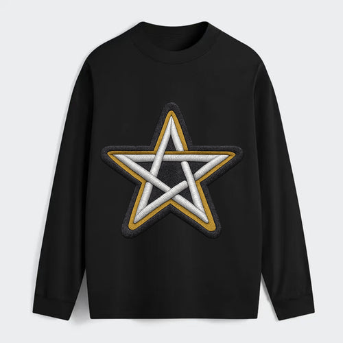 PENTAGRAM STAR - five point star in silver , protection - Classic Long Sleeve Shirt