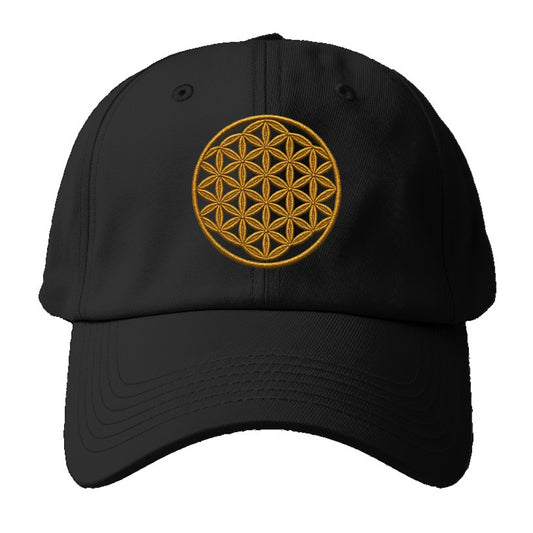 Flower of Life  - Baseball Cap For Big Heads - Black