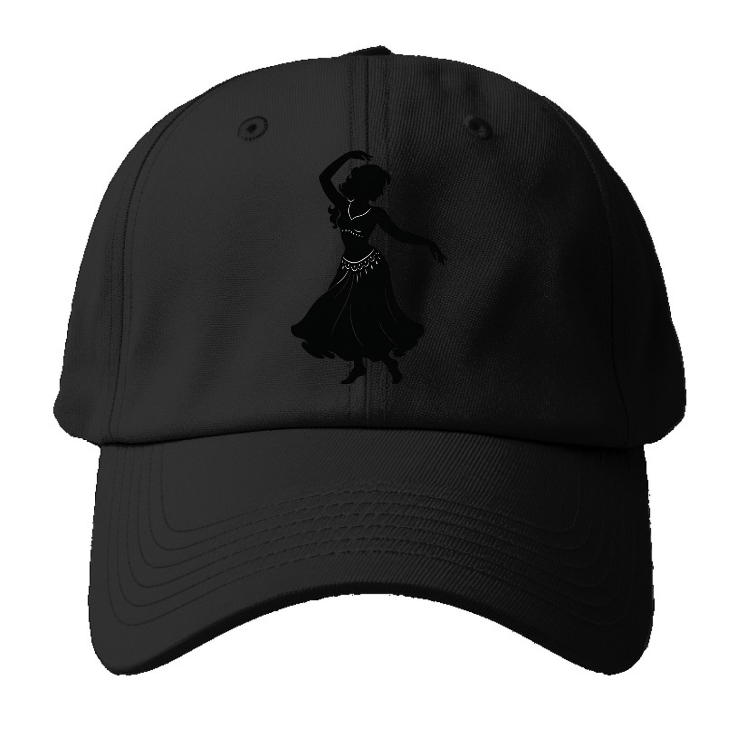Belly dancer graceful gesture - Baseball Cap - Black