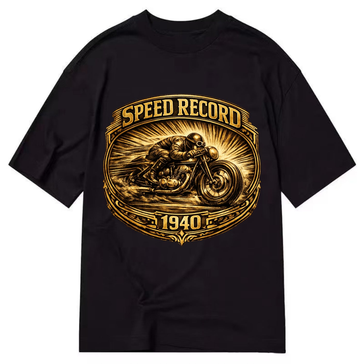 Speed Record Racer - Classic T-shirt - Black