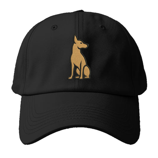 Pharaoh Hound - Tan colored sitting pose Baseball Cap For Big Heads - Black