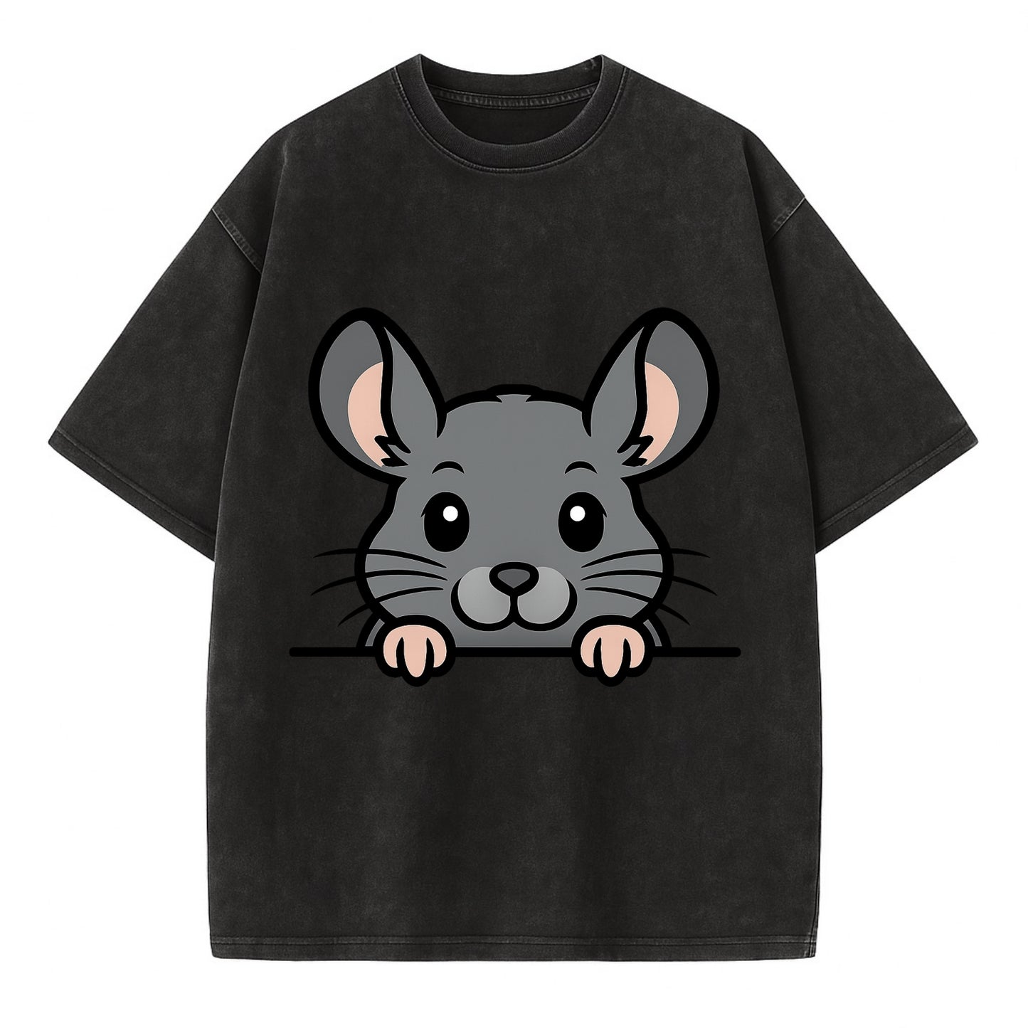 Chinchilla  - Vintage T-shirt - Black