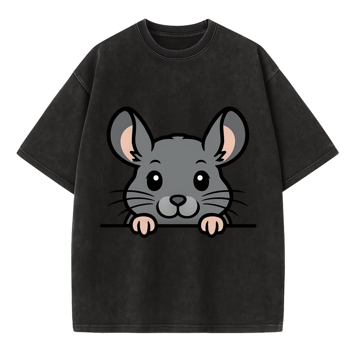 Chinchilla  - Vintage T-shirt - Black