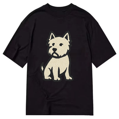 West Highland White Terrier - Alert stan Classic T-shirt - Black