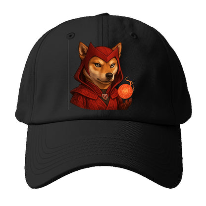Shiba Inu Scarlet Witch  - Baseball Cap - Black