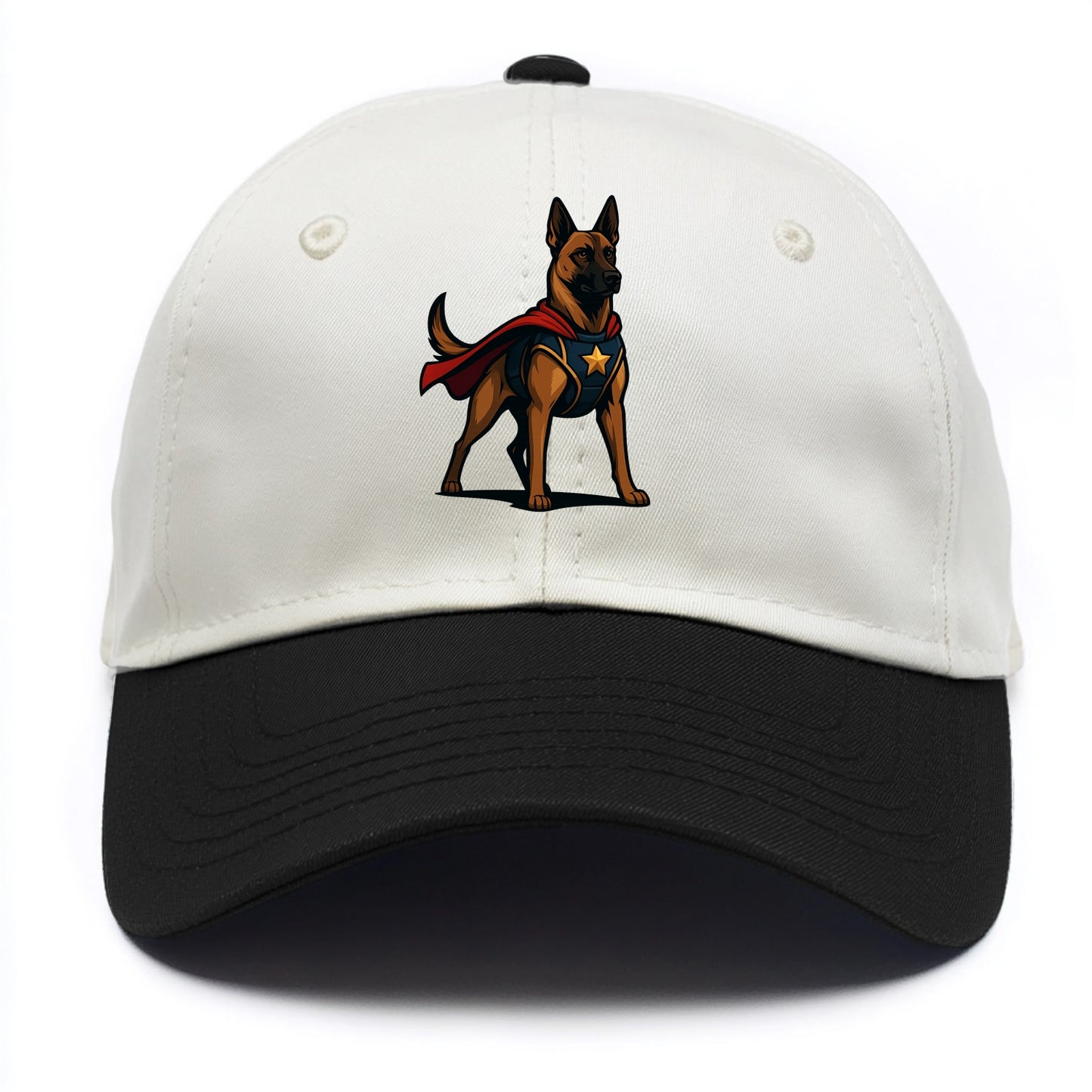 Belgian Malinois Guardian Hero  - Two Tone Cap - Black