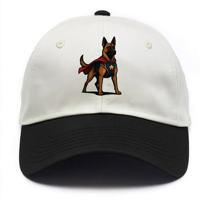 Belgian Malinois Guardian Hero  - Two Tone Cap - Black