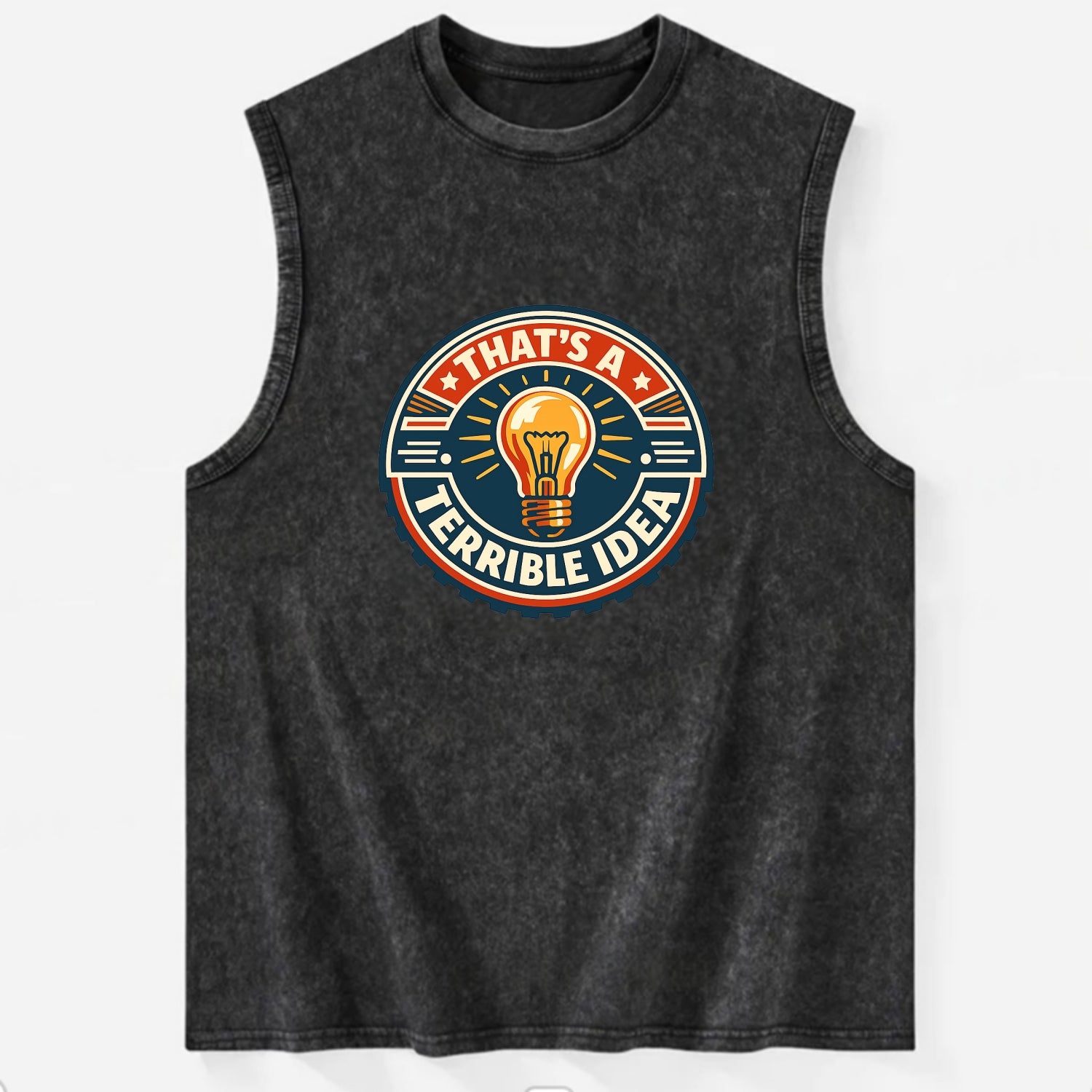 Bold Idea Rebellion - Vintage Washed Tank - Black
