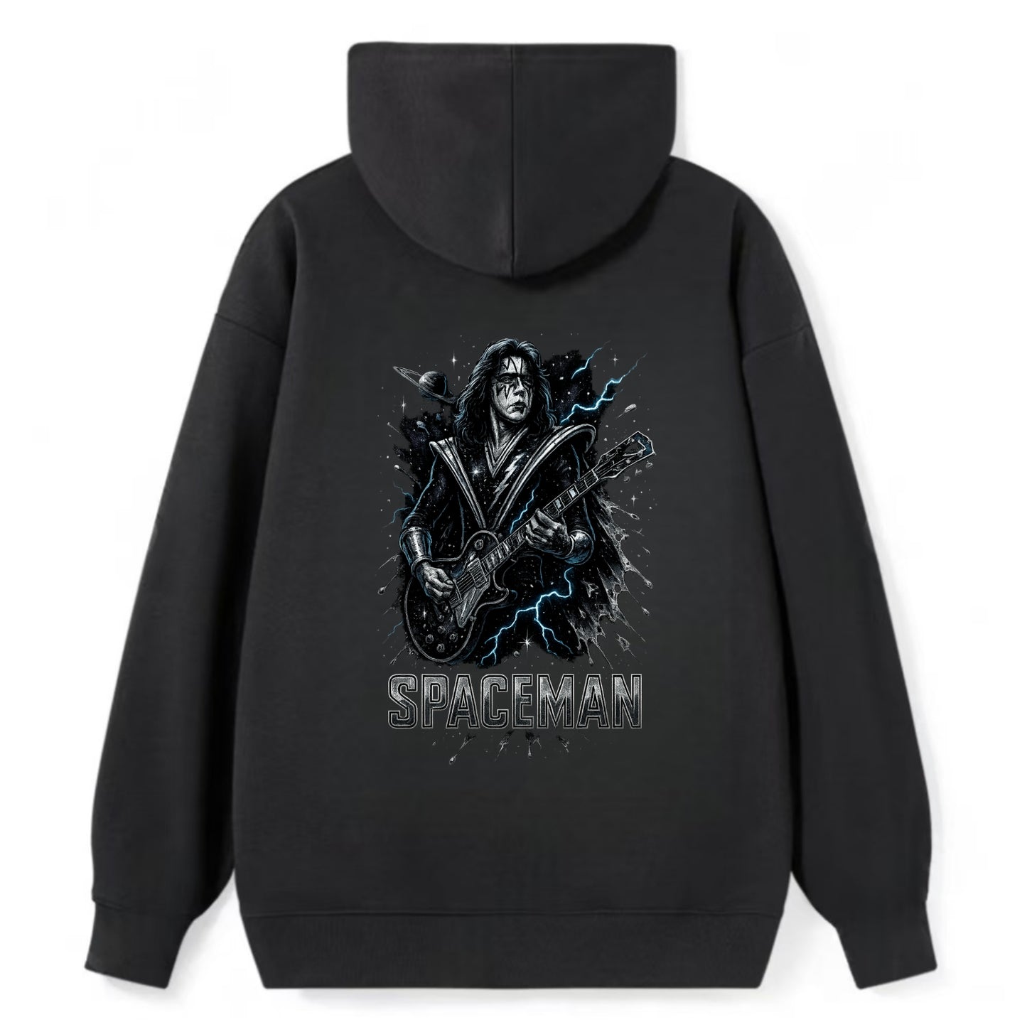 Silver Splash - Classic Pullover Hoodie - Black