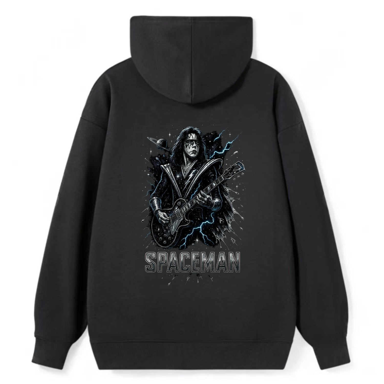 Silver Splash - Classic Pullover Hoodie - Black
