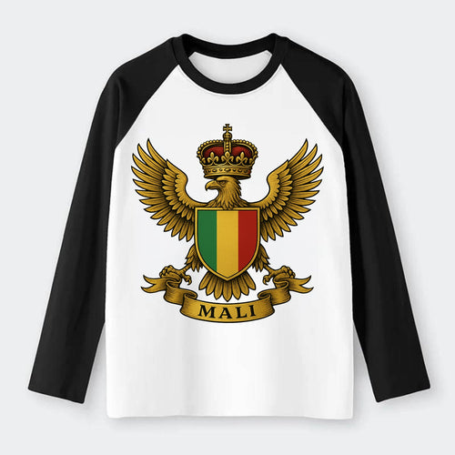 Mali Royal Logo  - Raglan Long Sleeve T-Shirt