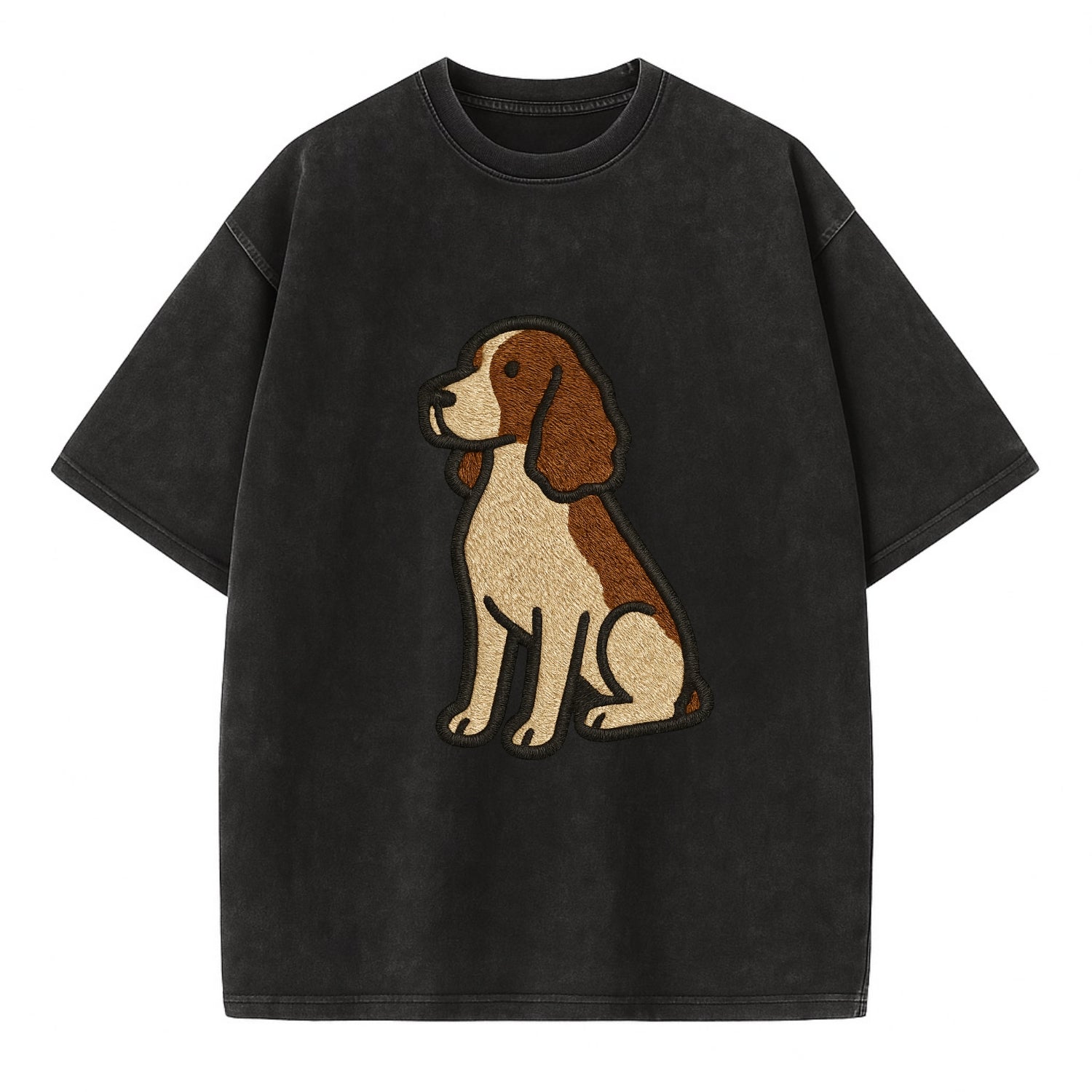 English Springer Spaniel - Modern spanie - Vintage T-shirt - Black