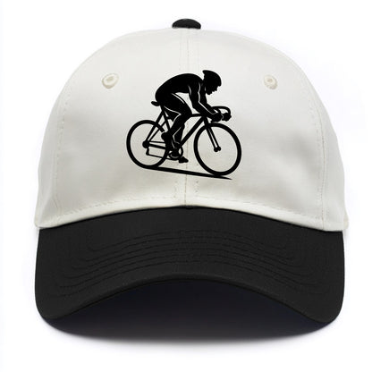 Sprint cyclist racing stance - Two Tone Cap - Black