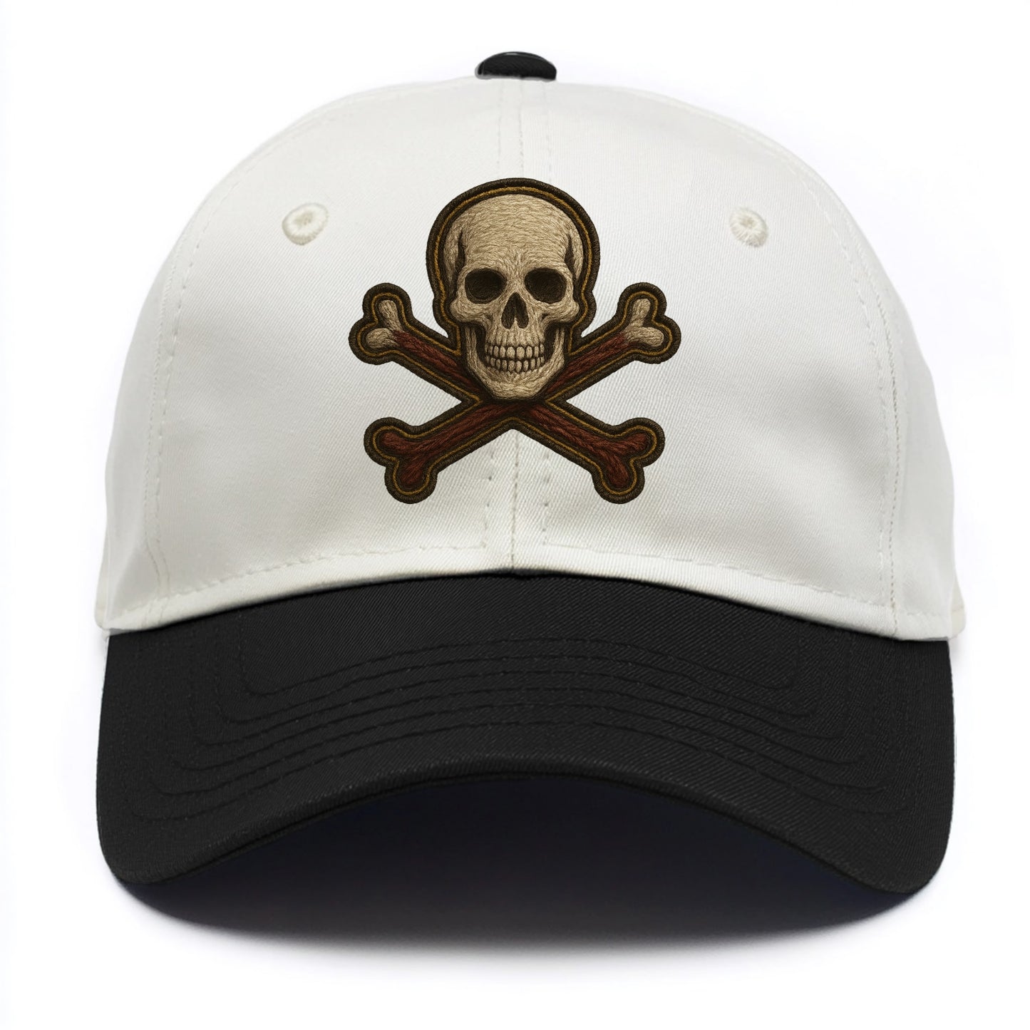 Jolly Roger  - Two Tone Cap - Black