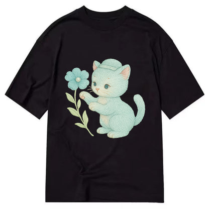Aqua Kitten - Classic T-shirt - Black