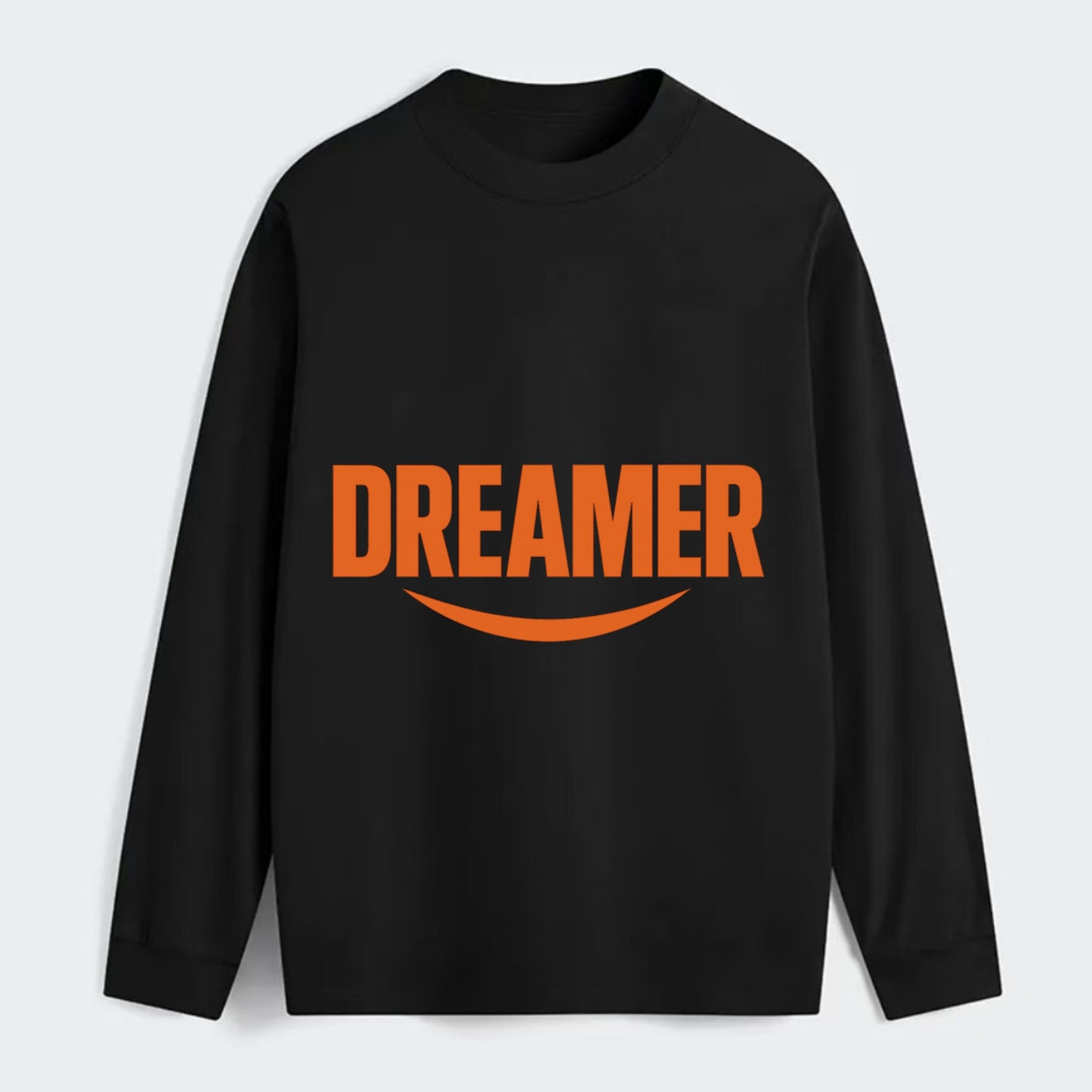 Bold typography design - "DREAMER" - imagination, seeing possibilities - Classic Long Sleeve Shirt - Black