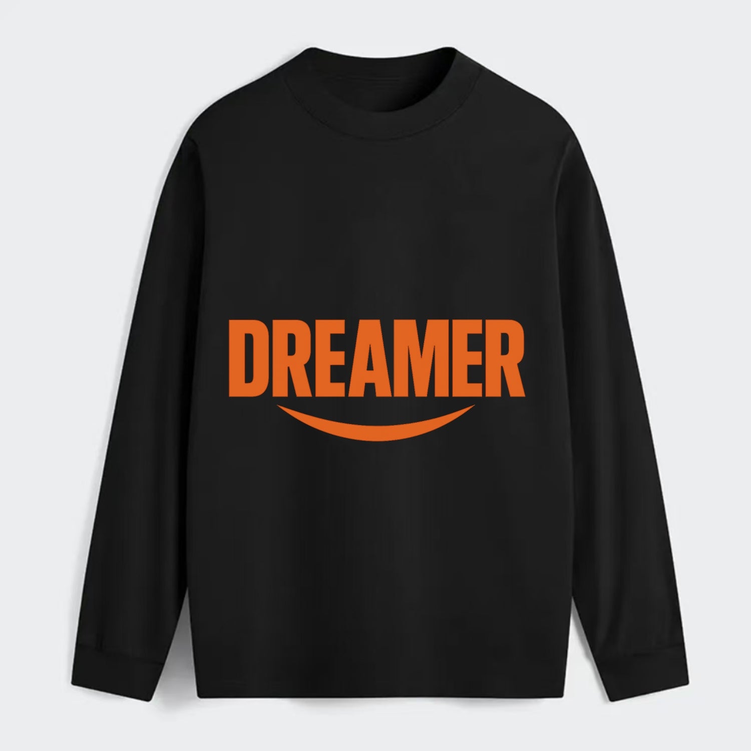 Bold typography design - "DREAMER" - imagination, seeing possibilities - Classic Long Sleeve Shirt - Black