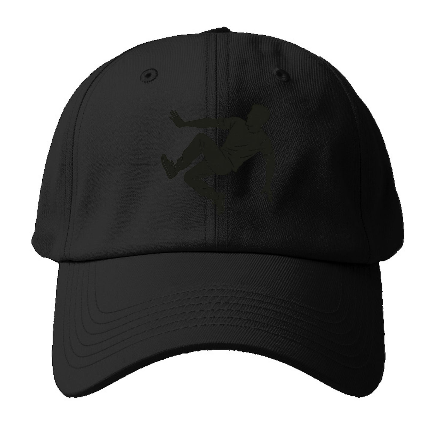Parkour athlete wall run - Baseball Cap For Big Heads - Black