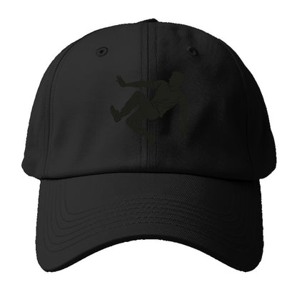 Parkour athlete wall run - Baseball Cap For Big Heads - Black