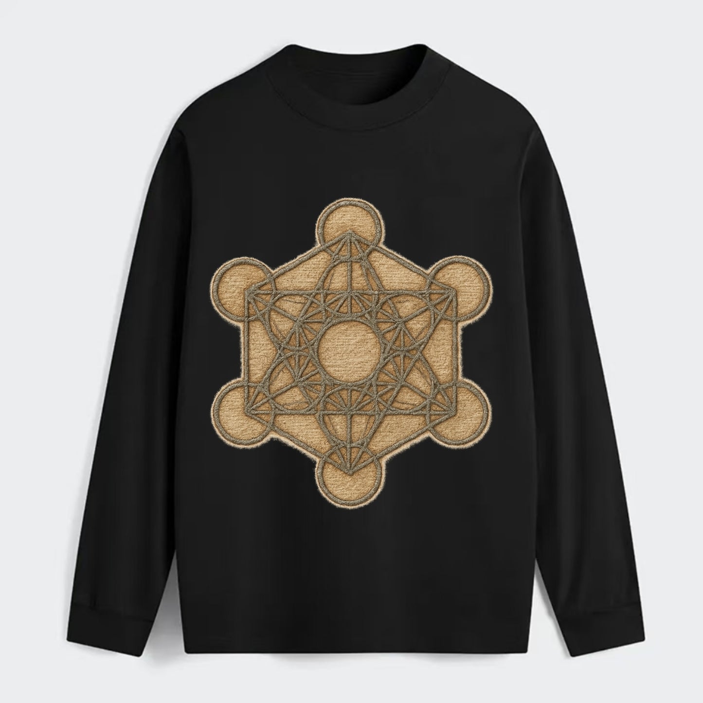 Metatron's Cube  - Classic Long Sleeve Shirt - Black