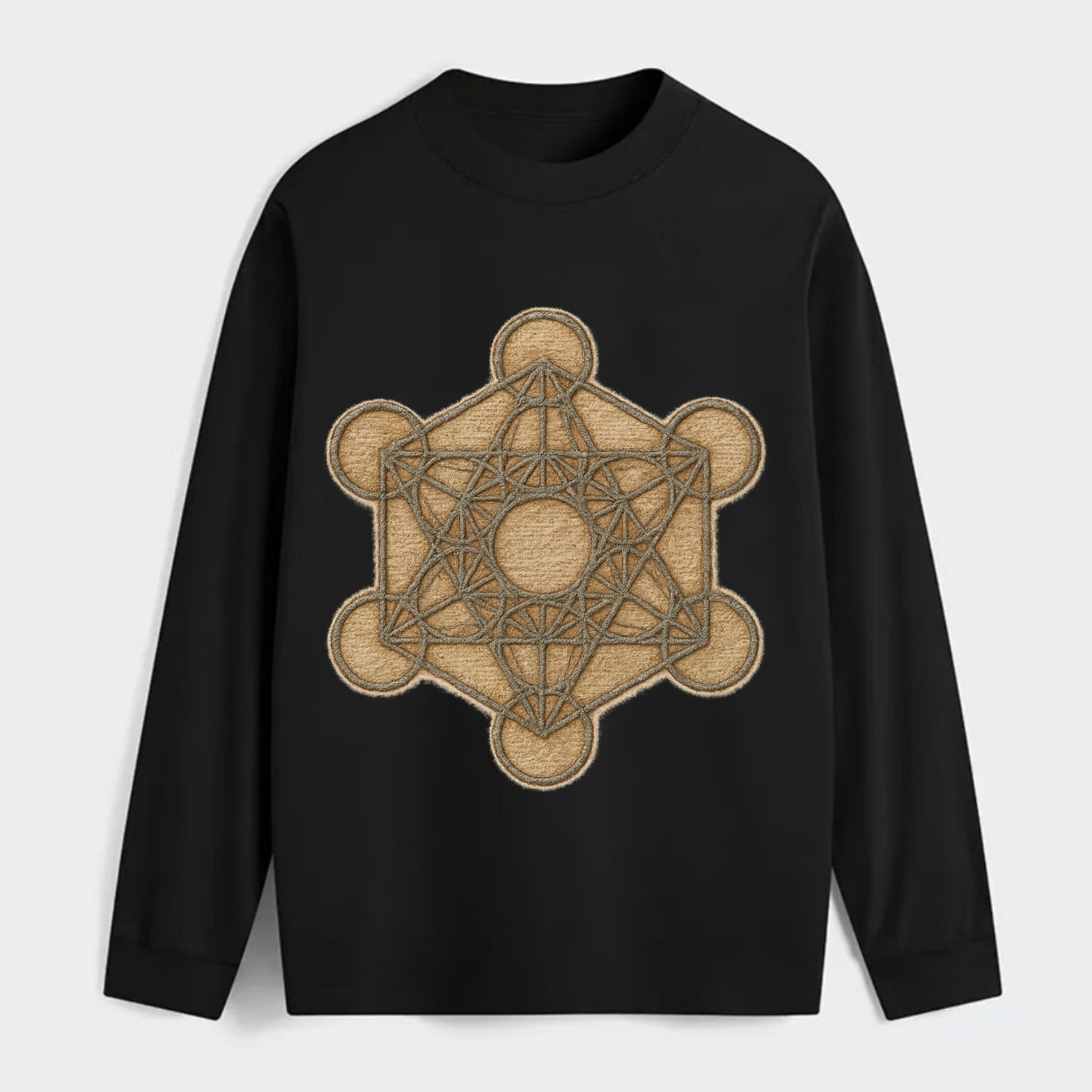 Metatron's Cube  - Classic Long Sleeve Shirt - Black