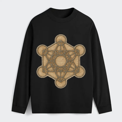Metatron's Cube  - Classic Long Sleeve Shirt - Black