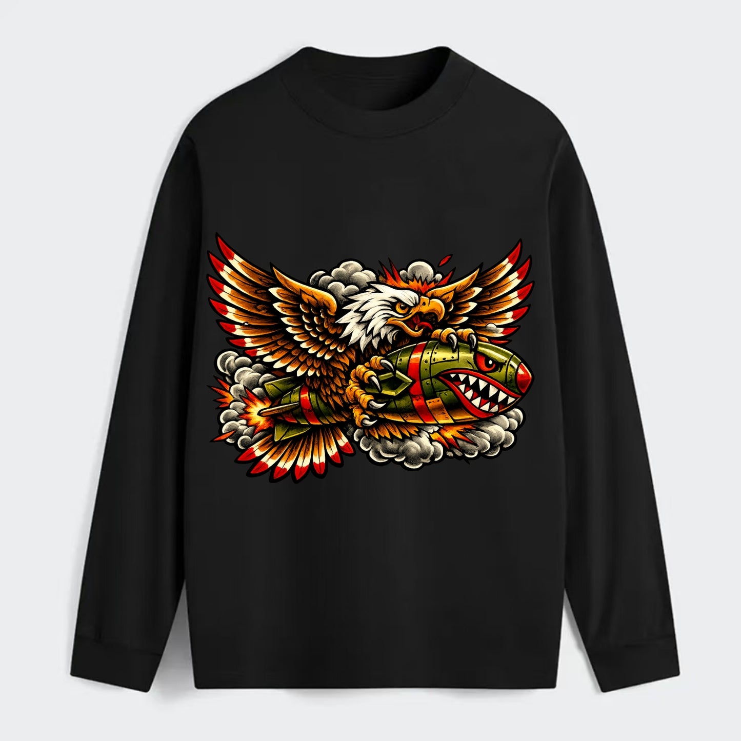 War Eagle Bomb - Classic Long Sleeve Shirt - Black