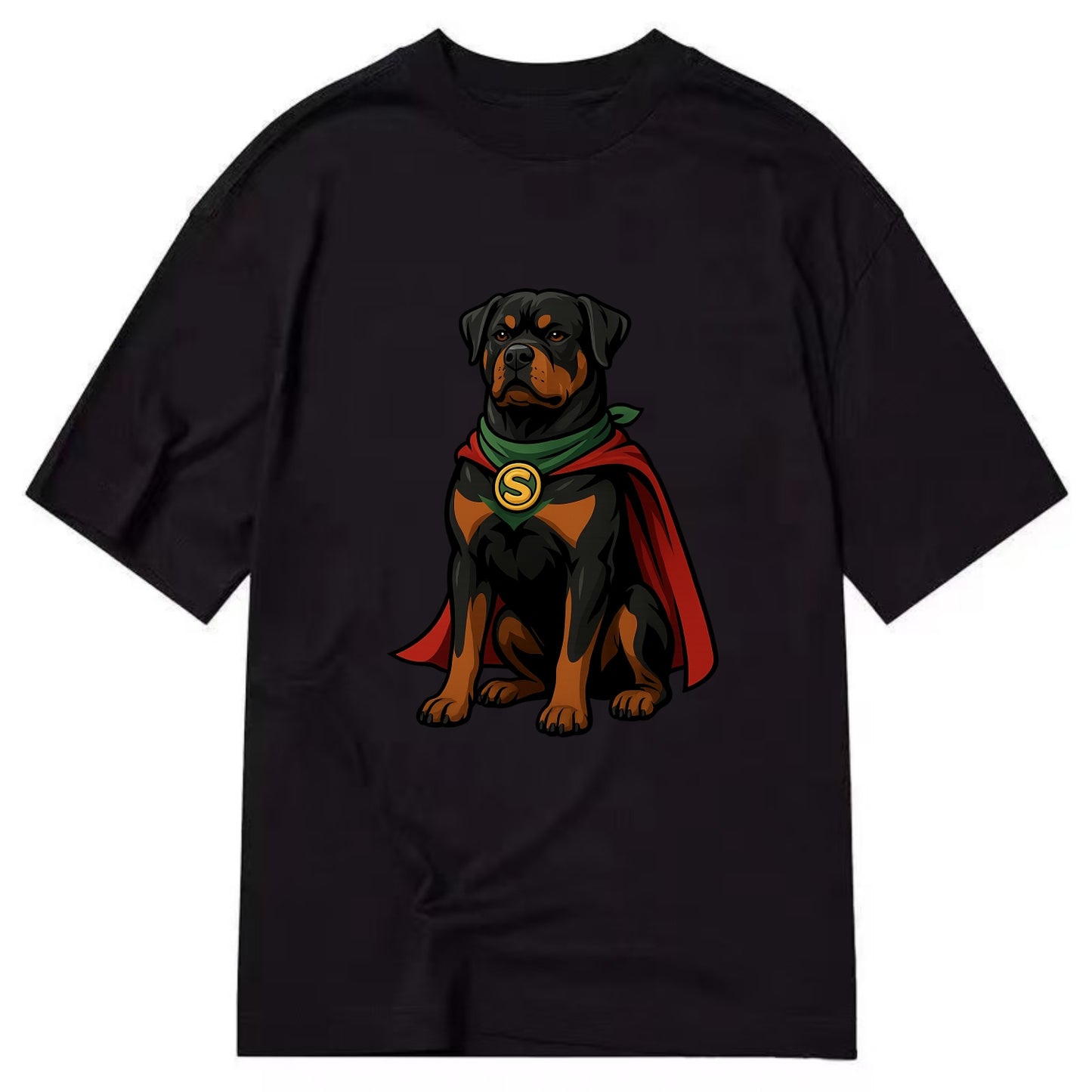 Rottweiler Strong Hero  - Classic T-shirt - Black