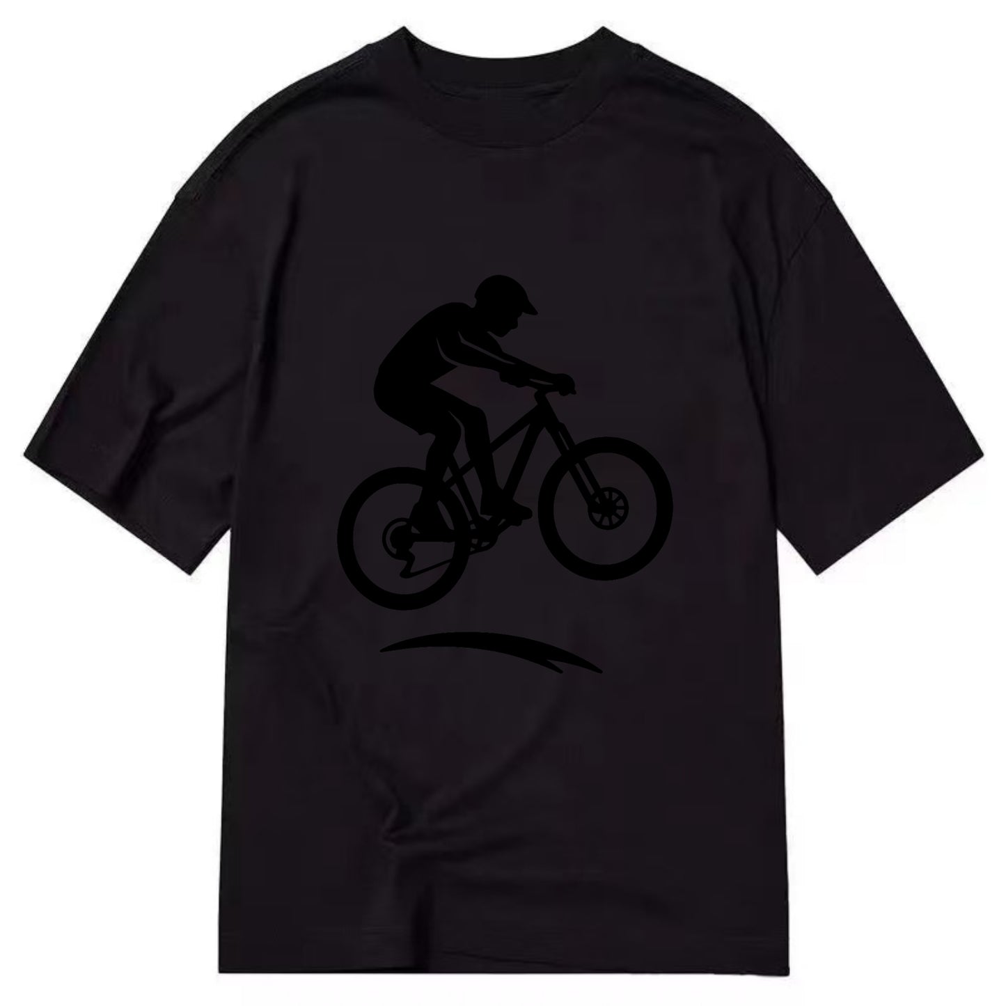 Mountain biker catching air - Classic T-shirt - Black