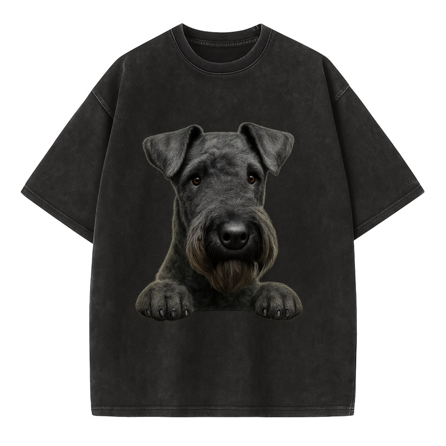 Kerry Blue Terrier  - Vintage T-shirt - Black