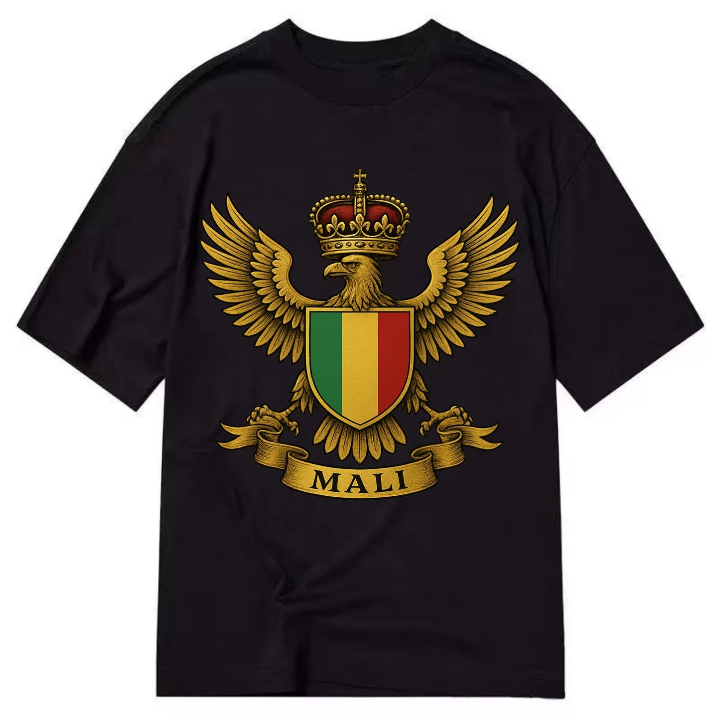 Mali Royal Logo  - Classic T-shirt - Black
