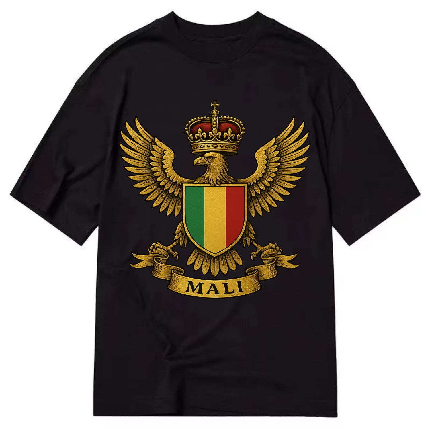 Mali Royal Logo  - Classic T-shirt - Black