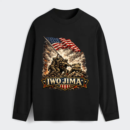 Iwo Jima Flag Raising - Classic Long Sleeve Shirt - Black