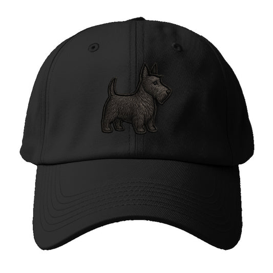 Scottish Terrier - Contemporary scottie - Baseball Cap - Black