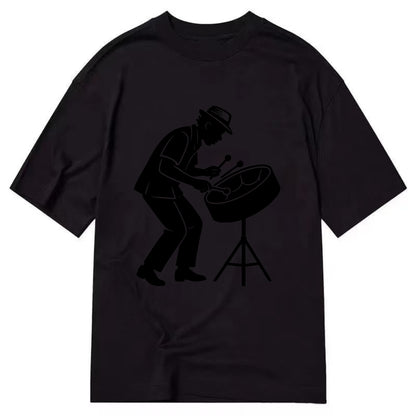 Steel drum player Caribbean rhythm - Classic T-shirt - Black