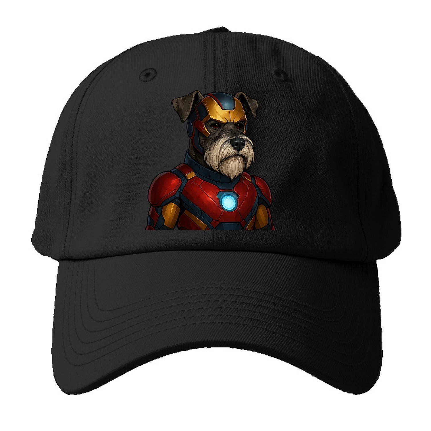 Schnauzer Tech Hero  - Baseball Cap - Black