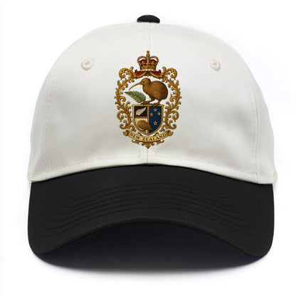 New Zealand Kiwi Emblem  - Two Tone Cap - Black