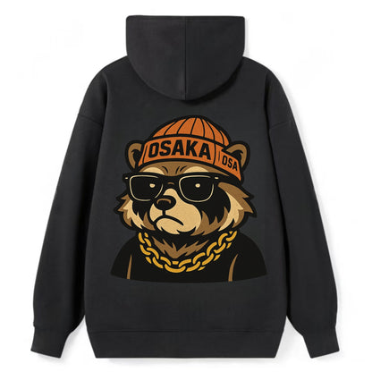 Osaka Tanuki - Classic Pullover Hoodie - Black