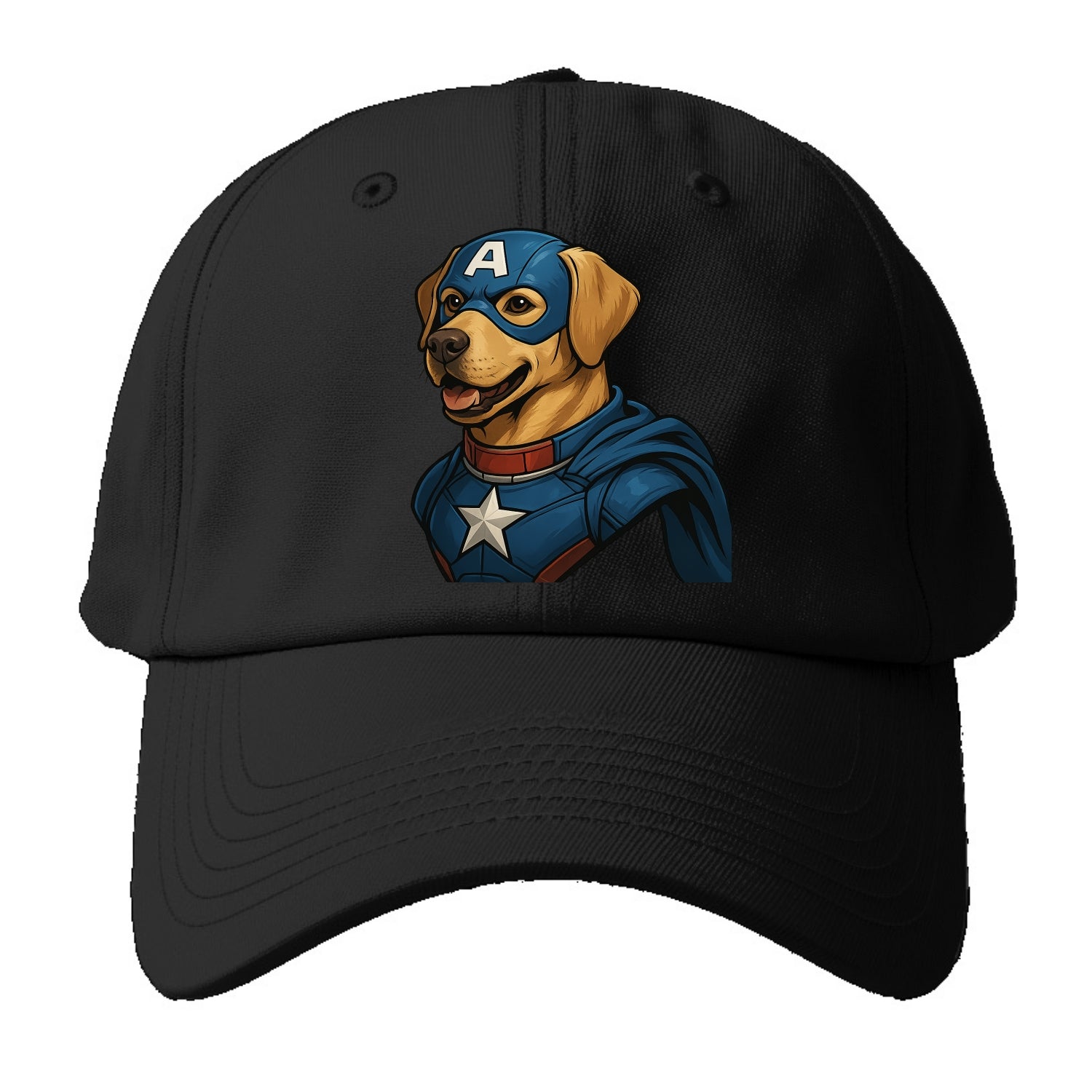 Labrador Patriotic Hero  - Baseball Cap - Black