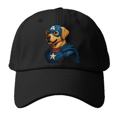 Labrador Patriotic Hero  - Baseball Cap - Black