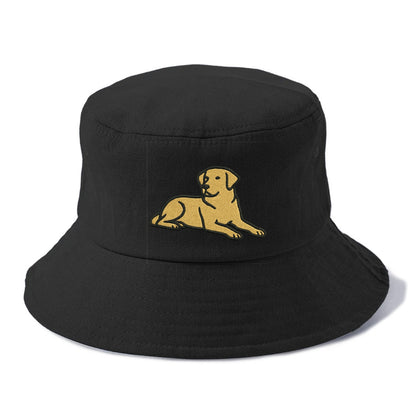 Labrador Retriever - Yellow lab relaxed Bucket Hat - Black