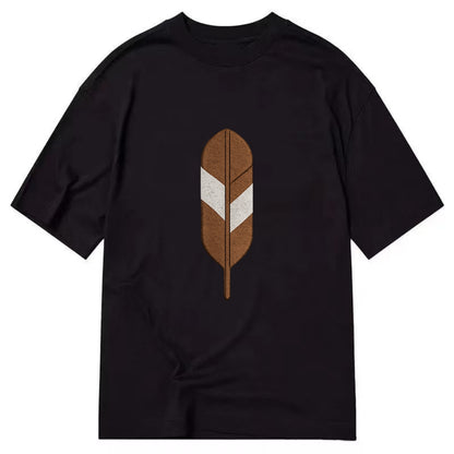 Eagle Feather  - Classic T-shirt - Black