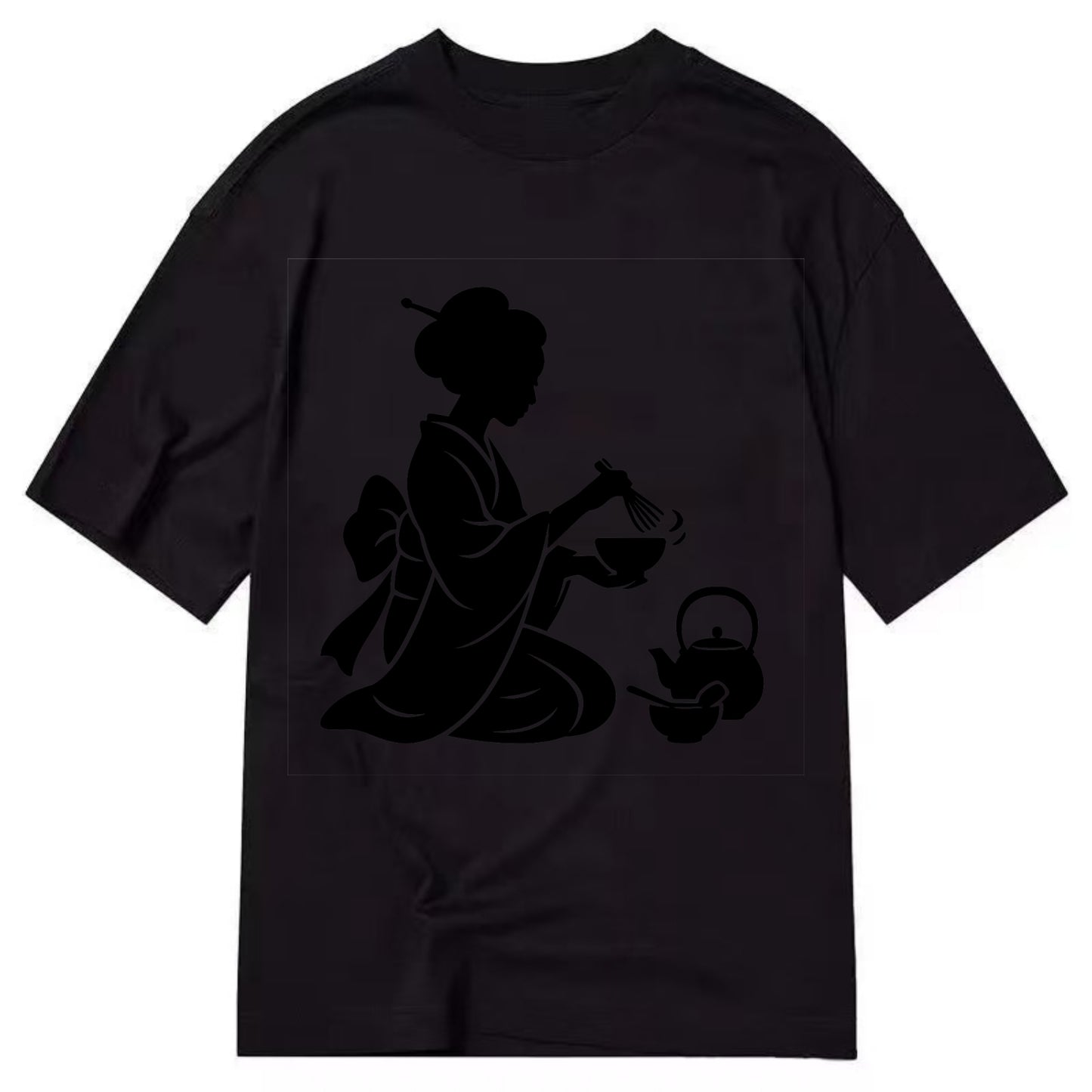 Geisha traditional tea ceremony - Classic T-shirt - Black