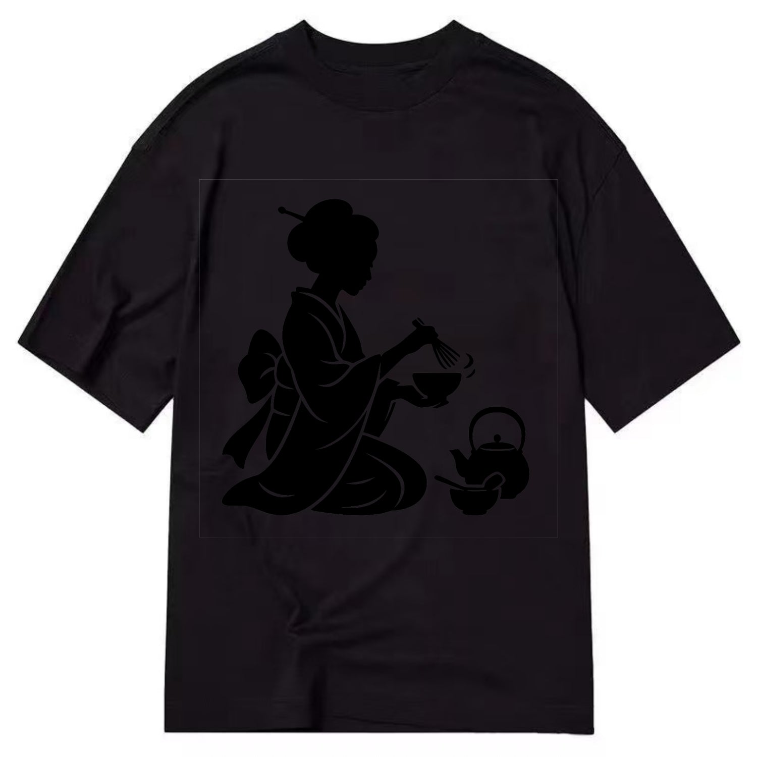 Geisha traditional tea ceremony - Classic T-shirt - Black