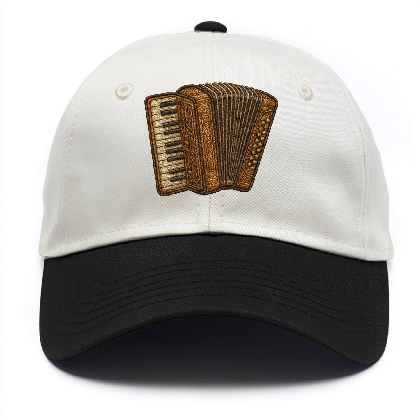 Accordion  - Two Tone Cap - Black