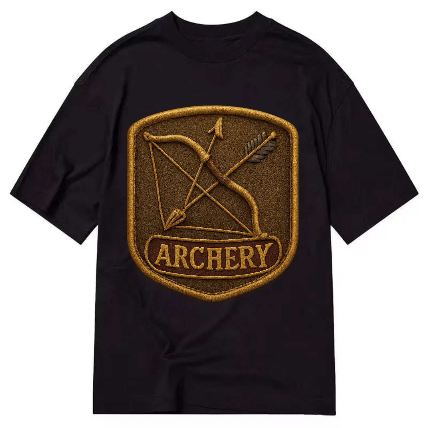 Bow and arrow crossed - archery enthusiast - Classic T-shirt - Black